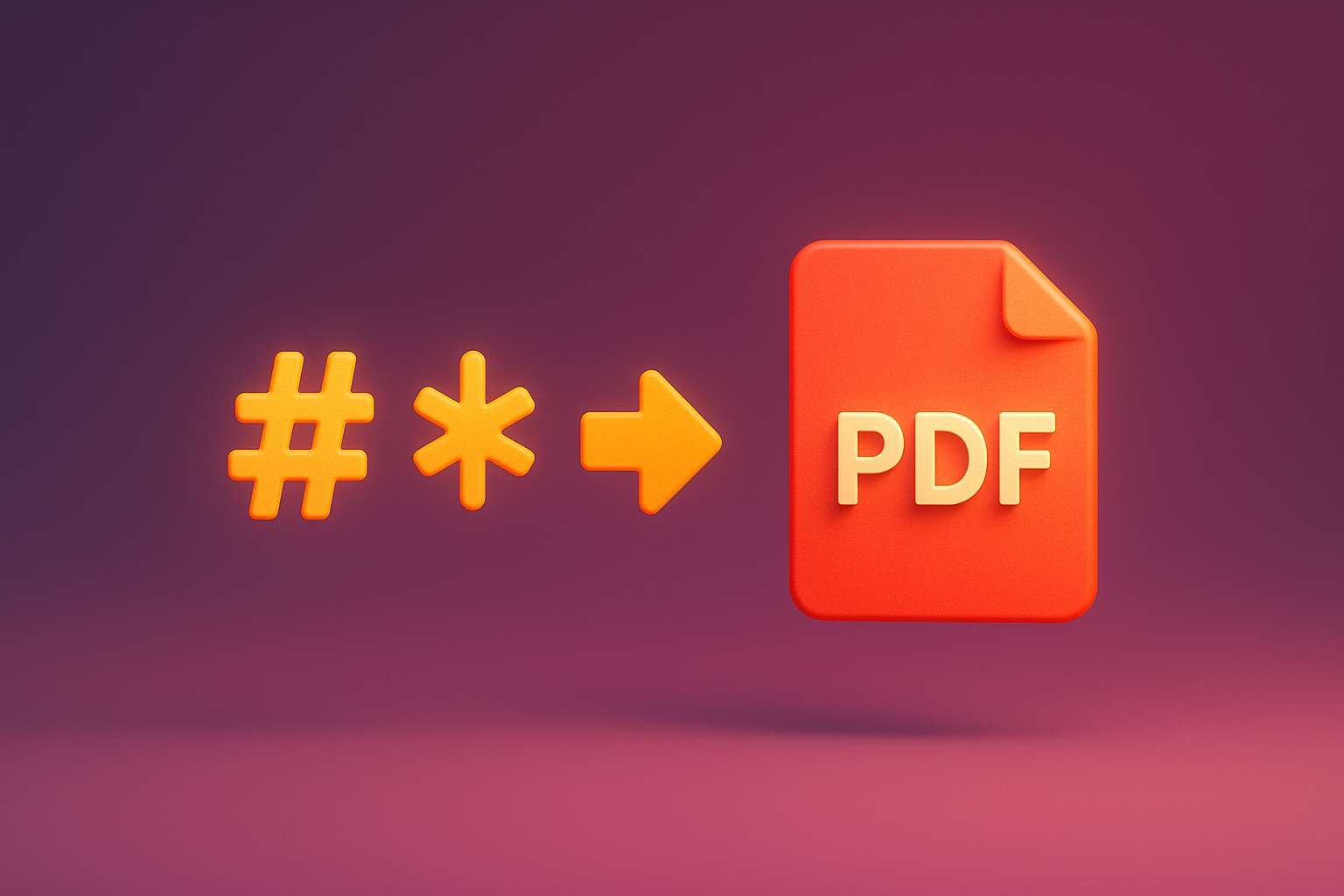 Markdown to PDF