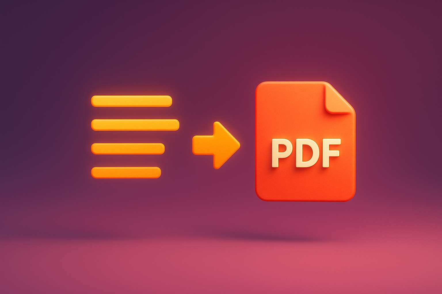 Text to PDF